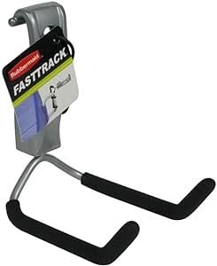 Rubbermaid FastTrack Cooler Hook, Garage Organization and Storage, Heavy Duty, Durable Locking Fit, Storage for Coolers, Cords, Ropes, Small Hoses