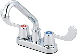 Olympia Two Handle Utility Laundry Faucet, Chrome Finish, B-8190