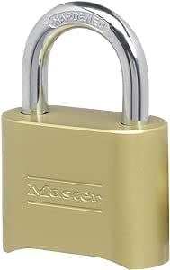Master Lock 175 Set Your Own Combination Padlock, Brass Finish