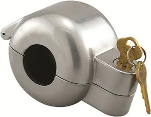 Prime-Line S 4180 Door Knob Lock-Out Device – Prevents Turning of Door Knob and Access to Keyhole, Used for Home Rentals, Evictions, Job Sites and More – Keyed Alike, Diecast, Gray (Single Pack)