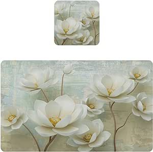 Flowers Buds Magnolia Placemat Kitchen Table Mats Set of 4 Heat Resistant Dining Placemats Waterproof for Everyday Use Dinner Parties