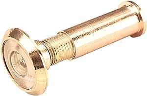 Prime-Line U 9892 1/2 In. Bore 180-Degree Solid Brass, Bright Brass Finish, Door Viewer (Single Pack)