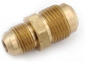 Anderson Metals 754056-0806 1/2-Inch by 3/8-Inch Low Lead Reducing Flare Union, Brass