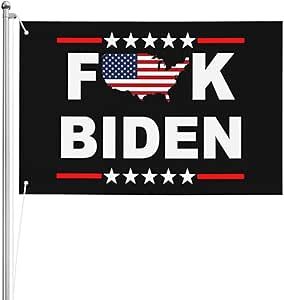 Fuck Biden Anti Joe Biden Double Sided Flag 2x3FT Outdoor American Fade Resistant Banner Polyester 2 Brass Grommets64