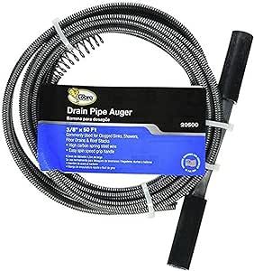 Cobra Plumbing, 3/8-Inch by 50-Feet 20500 Drain Auger, Color