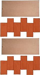 D'Moksha Rust Hemmed Linen Napkins, Ideal for Gifting or Personal Use - 2 Boxes with 6 Napkins in Each Box, Total 12 Napkins, 18 x 18 Inch, 100% Pure Linen Great for Christmas Gifting